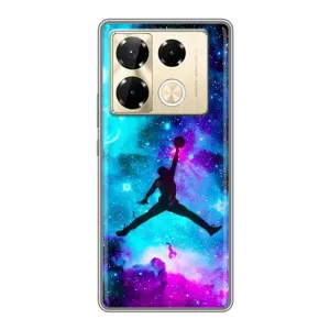 Чохли для Infinix Note 40 Pro - з картинкою JORDAN (AlphaPrint) (Яскравий Джордан)