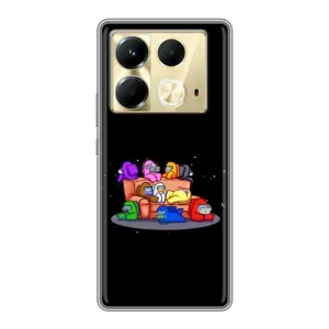 Чехол Амонг Ас для Infinix Note 40 (AlphaPrint) (Амонг-ас)