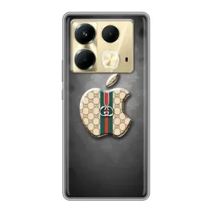 Чехлы ГУЧЧИ для Инфиникс Ноут 40 (AlphaPrint) (Apple gucci)