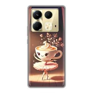 Чехол с мемом Тралалело тралала на Infinix Note 40 (Балерина капучина)