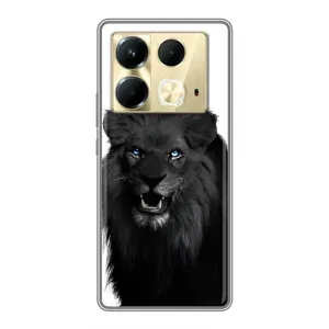 Чохли з картинкою животних Infinix Note 40 (Чорний ЛЕВ)
