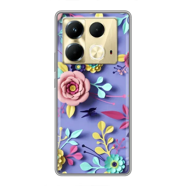 Чохол з принтом «Дизайн квітів» для Infinix Note 40