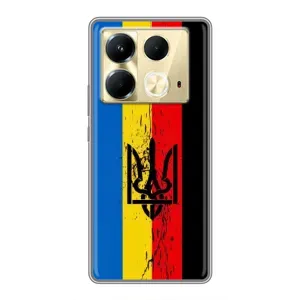 Украинские Чехлы для Infinix Note 40 с картинкой УПА (AlphaPrint) (Прапор УПА)