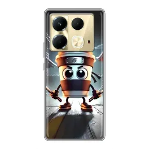 Чехол с мемом Тралалело тралала на Infinix Note 40 (Капучино асасино)
