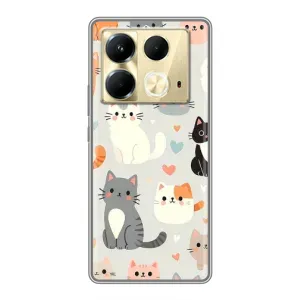 Чохол з малюнком кіт на Infinix Note 40 (Колаж котів)