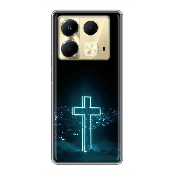 Чохол з принтом «Хрест і місто» для Infinix Note 40