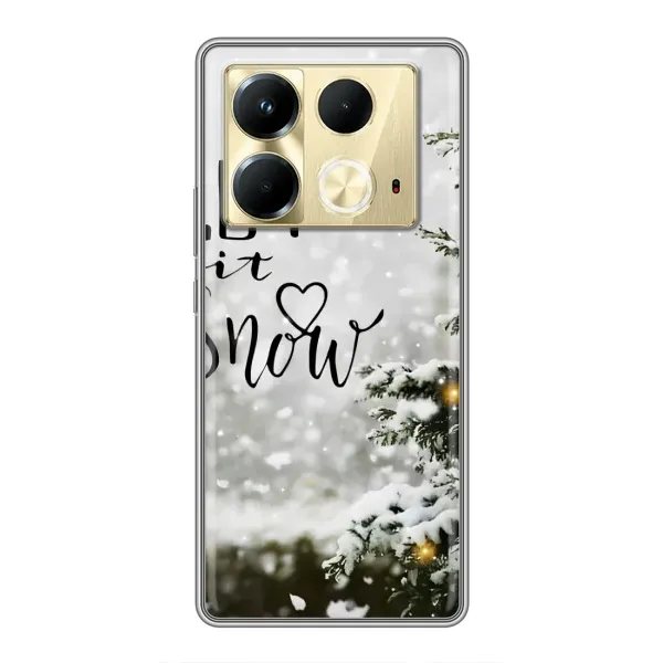 Чохол з принтом «Let it snow» для Infinix Note 40