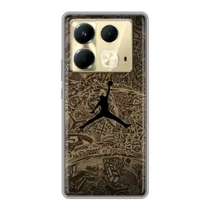 Чехлы для Infinix Note 40 - с картинкой JORDAN (AlphaPrint) (Logo Jordan)