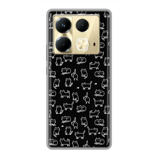 Чохол з принтом «Маленькі котики» для Infinix Note 40
