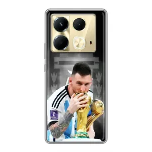 Чехлы для Infinix Note 40 (Leo чемпион) (AlphaPrint) (Месси Чемпион)