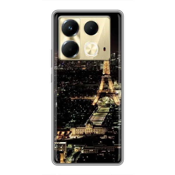 Чохол з принтом «Нічний Париж» для Infinix Note 40