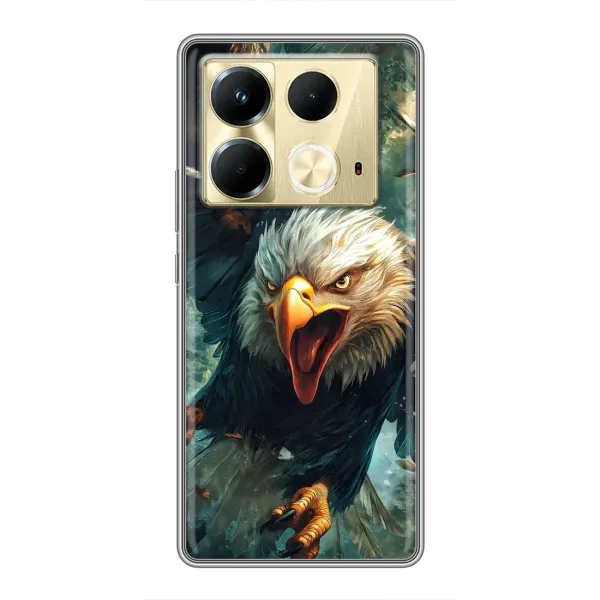 Чехол с принтом «Орел в полете» для Infinix Note 40