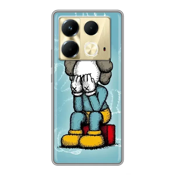Чохол з принтом «Плач Bearbrick» для Infinix Note 40