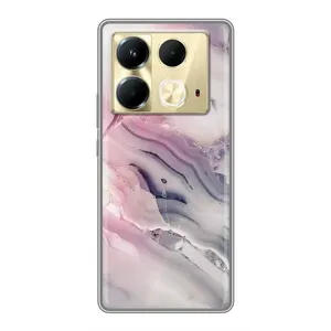 Мраморный чехол на Infinix Note 40 (VPrint) (Пурпурный Мрамор)