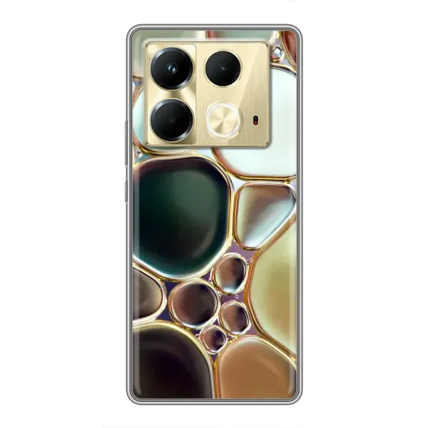Чохол з принтом «Радужний Мрамор» для Infinix Note 40