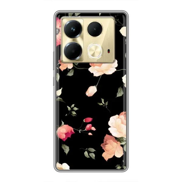 Чохол з принтом «Трояндочки» для Infinix Note 40