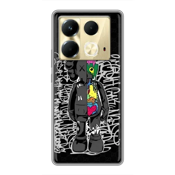 Чохол з принтом «Стиль Bearbrick» для Infinix Note 40