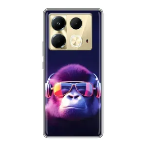 Чохол з Мавпами Infinix Note 40 - (AlphaPrint) (Стильна мавпа)