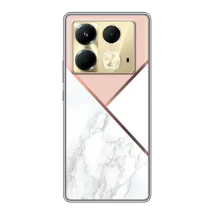 Мраморный чехол на Infinix Note 40 (VPrint) (Тройной мрамор)