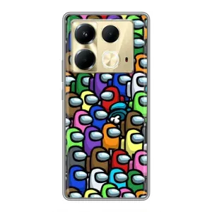 Чехол Амонг Ас для Infinix Note 40 (AlphaPrint) (Убит)