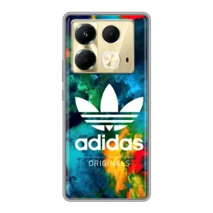 Чехлы Адидас для Infinix Note 40 (AlphaPrint) (Яркий Адидас)