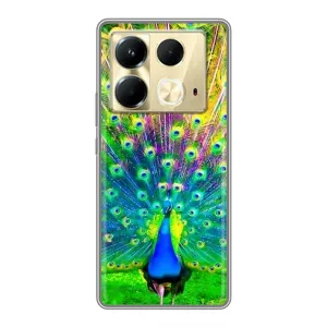 Чохол з пташками на Infinix Note 40 (VPrint) (Яскравий Павлин)