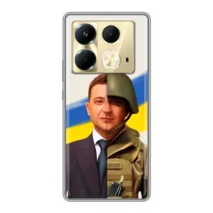 Чохол з принтом «Зеленский солдат» для Infinix Note 40