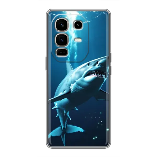Чохол з принтом «Акула під водою» для Infinix Note 50 Pro Plus