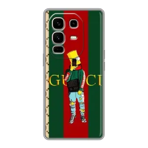 Бренднові Чохли для Infinix Note 50 Pro Plus - (PREMIUMPrint) (Барт ГУЧЧІ)