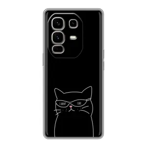 Чохол з малюнком кіт на Infinix Note 50 Pro Plus (Байдужий кіт)
