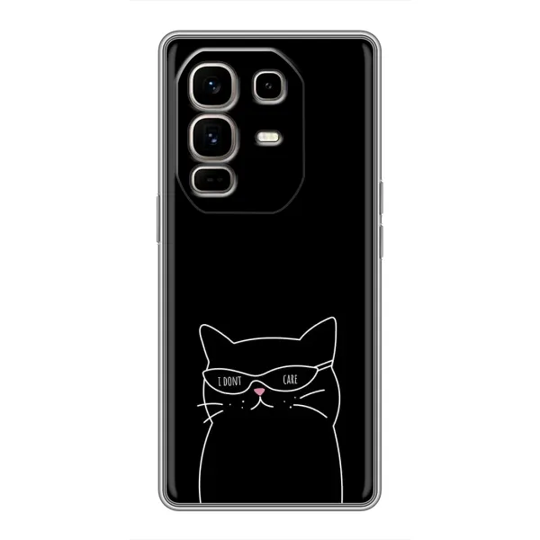 Чохол з принтом «Байдужий кіт» для Infinix Note 50 Pro Plus