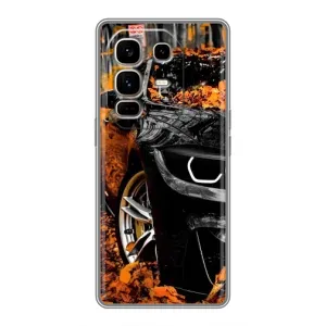 Чохли з Машинами на Ноте 50 Про Плюс (VPrint) (Чорна Машина)