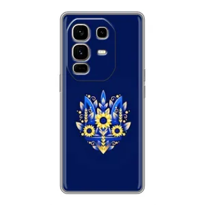 Чохли для Infinix Note 50 Pro Plus Укр. Символіка (AlphaPrint) (Квітковий Герб)