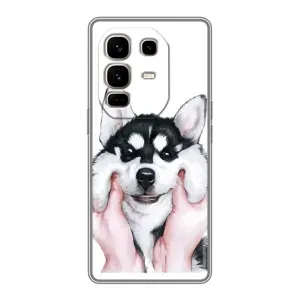 Чохли з собаками для Infinix Note 50 Pro Plus (VPrint) (Радісний Хаскі)