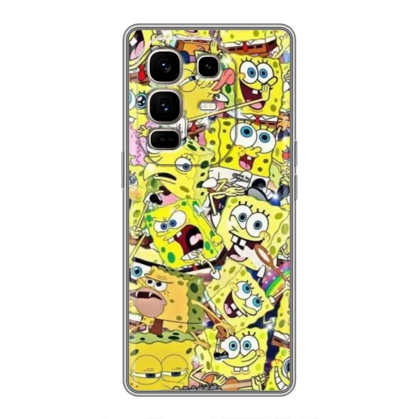 Чохол з принтом «Емоції Спан Боба» для Infinix Note 50 Pro Plus