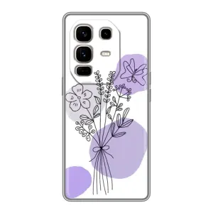 Чохол з принтом «Букет фіолетова абстракція» для Infinix Note 50 Pro Plus