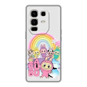 Чохол з принтом «Фон Лабубу» для Infinix Note 50 Pro Plus