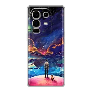 Космічні Чохли для Ноте 50 Про Плюс (VPrint) (Вид Галактики)