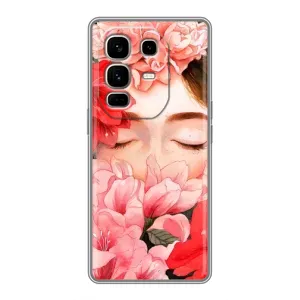 Чехлы (ART) Цветы на Infinix Note 50 Pro Plus (VPrint) (Очі в квітах)