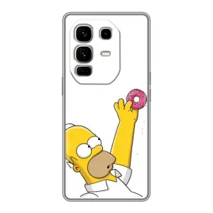 Чjхол з Сімпсонами для Infinix Note 50 Pro Plus (VPrint) (Гомер з пончиком)