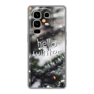 Новорічні, Святкові Чохли для Infinix Note 50 Pro Plus - 2024 год (Hello winter)