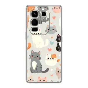Чохол з малюнком кіт на Infinix Note 50 Pro Plus (Колаж котів)