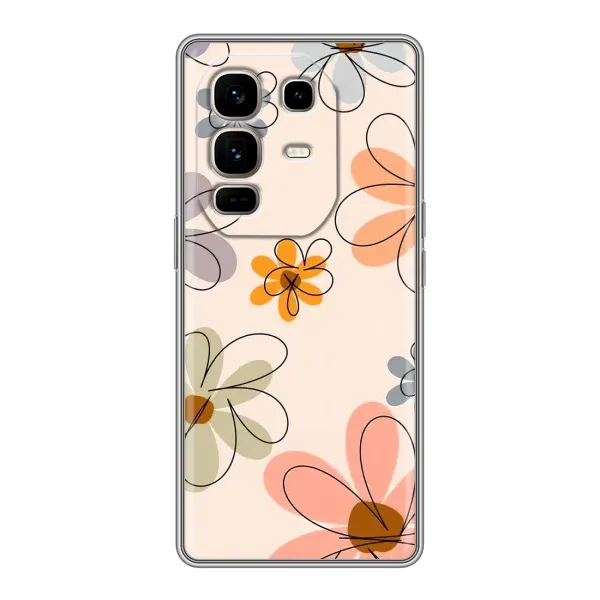 Чехол с принтом «Разноцветные цветы» для Infinix Note 50 Pro Plus Чехол с принтом «Разноцветные цветы» для Infinix Note 50 Pro Plus