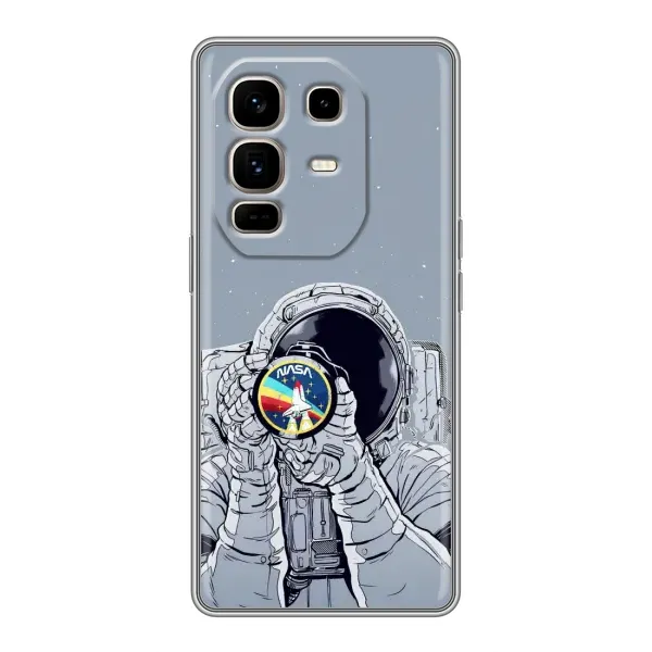 Чохол з принтом «Космонавт фото» для Infinix Note 50 Pro Plus