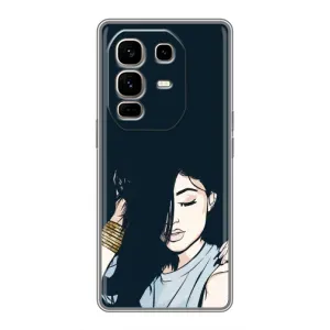 Чохол з друком для Infinix Note 50 Pro Plus - (Мода) (AlphaPrint) (Гарна дівчина)