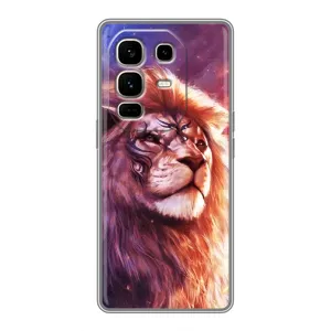 Чохол з картинкою ЛЕВ для Infinix Note 50 Pro Plus (VPrint) (Красочний Лев)