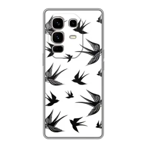 Чохол з пташками на Infinix Note 50 Pro Plus (VPrint) (Ластівки)