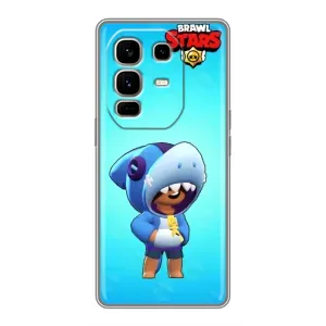 Чехол для Infinix Note 50 Pro Plus Бравл Старс (VPrint) (Леон акула)