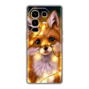Чохли з картинкою Лисичка для Infinix Note 50 Pro Plus (VPrint) (Лисичка в гірляндах)