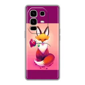 Чохли з картинкою Лисичка для Infinix Note 50 Pro Plus (VPrint) (Лиса з трояндою)